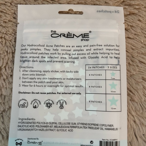 NEW White Hydrocolloid Acne Patches with Salicylic Acid by - Picture 2 of 2
